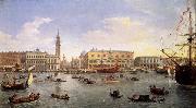 WITTEL, Caspar Andriaans van The Molo Seen from the Bacino di San Marco oil painting on canvas